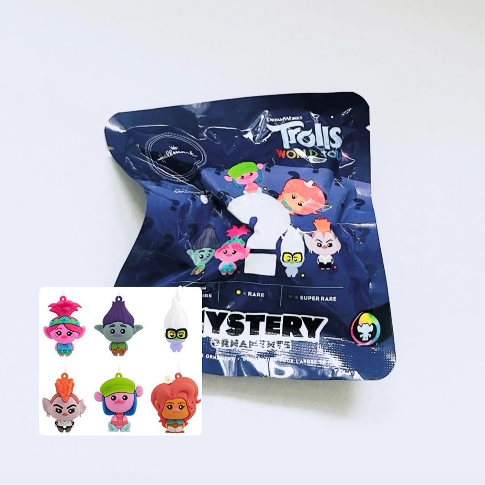 ⭐️5 For 25⭐️ Hallmark Trolls World Tour Mystery Blind Bag Ornament